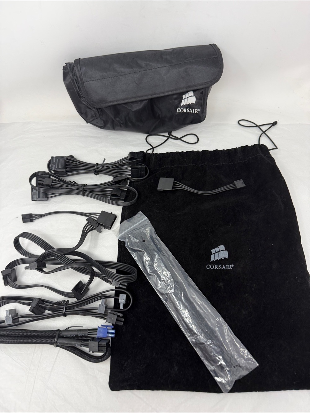 Corsair modular power supply unit (PSU) cable kit with pouches